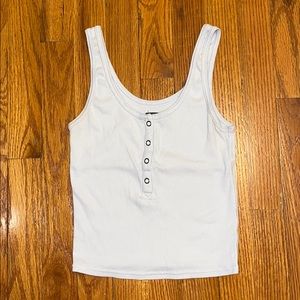 Lavender Button down Tank Top